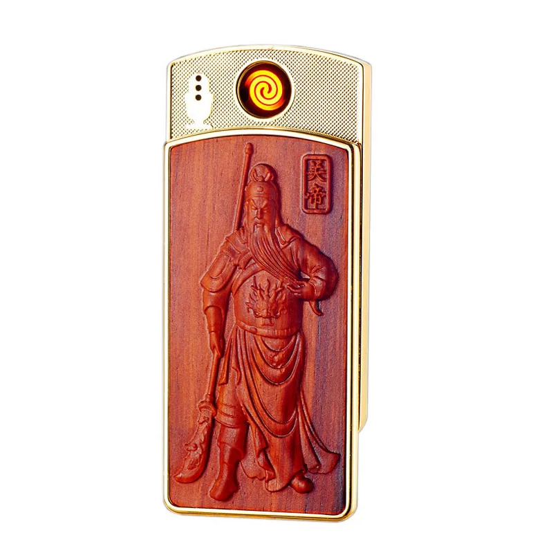 font b USB b font Lighter Charging Creative Chinese Style Windproof Men Cigarette Lighter Encendedor