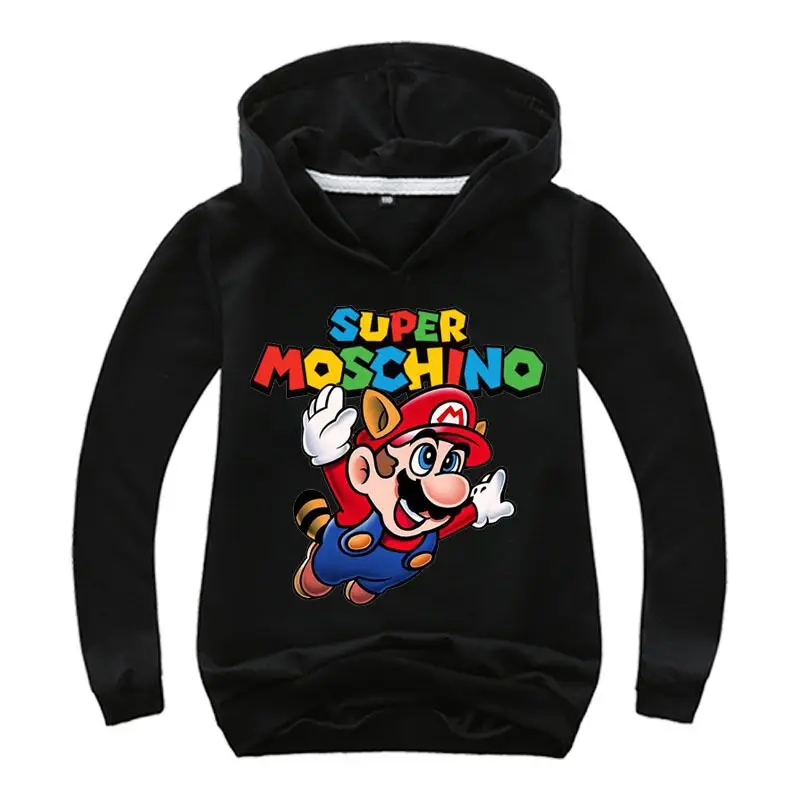 Classic cartoon Kids Boys Super Mario Playing 3D Print Sweatshirt Long Sleeve Game Hoodie Shirt For Girls Coat Jacket