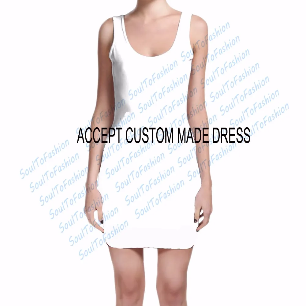 

Custom Made-Creat your own designs 3D Sublimation Print Milk Silk Dress