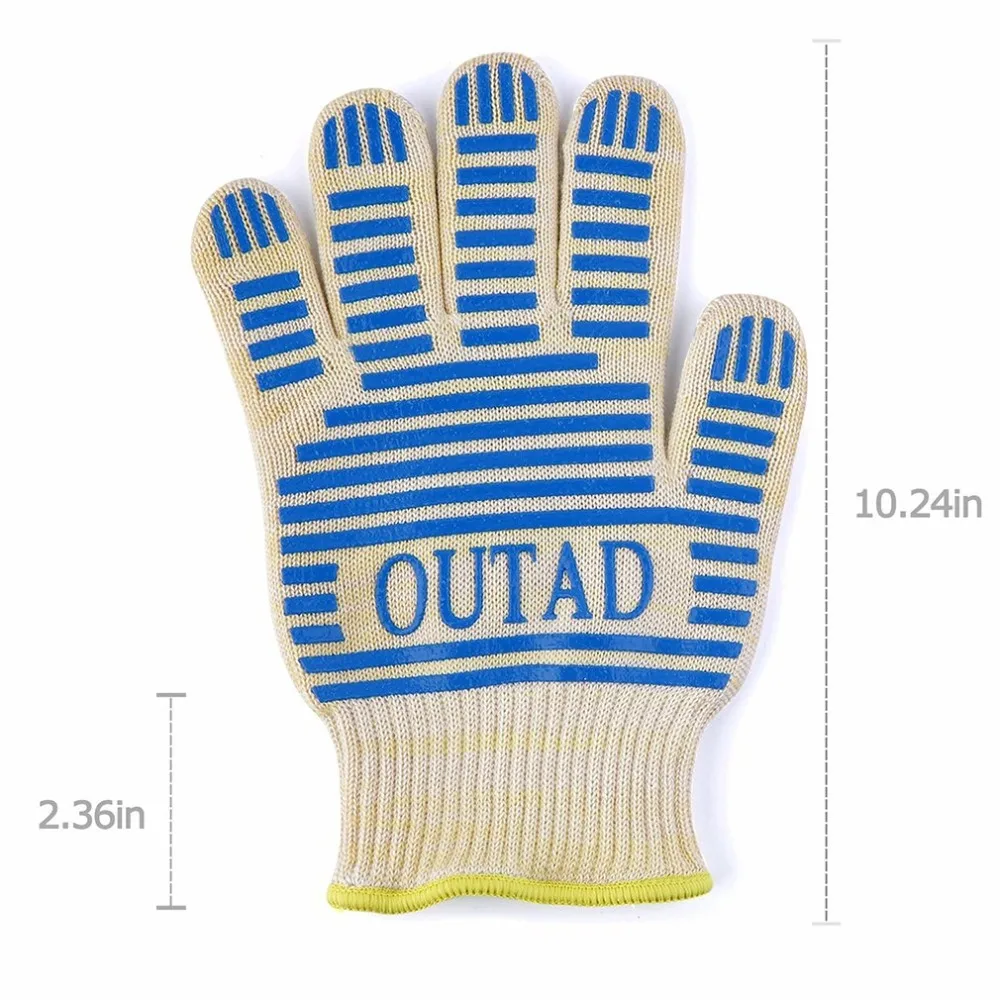 Рабочие защитные перчатки термостойкие защитные водонепроницаемые барбекю набор 5 пальцев перчатки для домашней работы