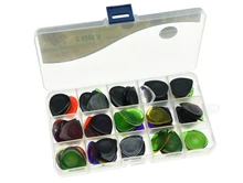 100pcs Alice Guitar Bass Large Durable Clear Picks Assorted Colors and 3 Thickness 1.0/2.0/3.0mm