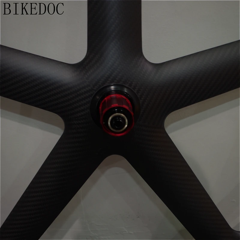 BIKEDOC 700c 50 мм карбоновое 5 спиц колесо с изделие chosen трубчатые и клинкерные дороги/трек/Фиксированное колесо передач