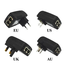 ENSTER настенный разъем POE инжектор с 48 В питания через Ethernet для Hikvision Dahua IEEE802.3af PoE ip-камера, IP телефон