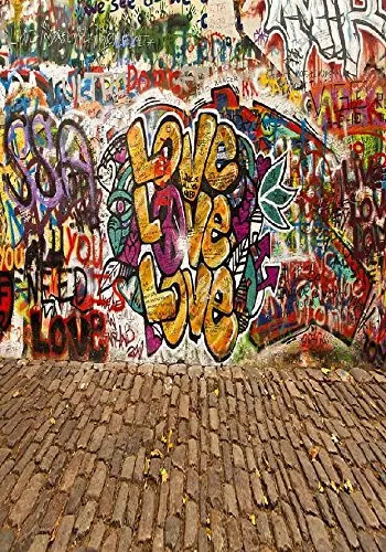 

5x7ft Street graffiti photography backdrops background for rock style party