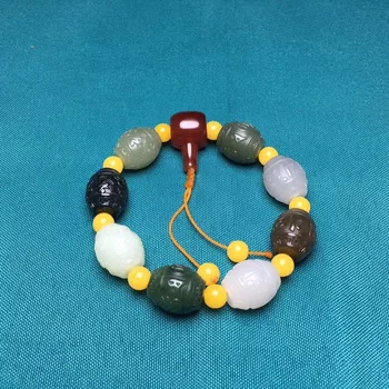 

Hetian jade bracelet with fine quality and tight structure hb07#