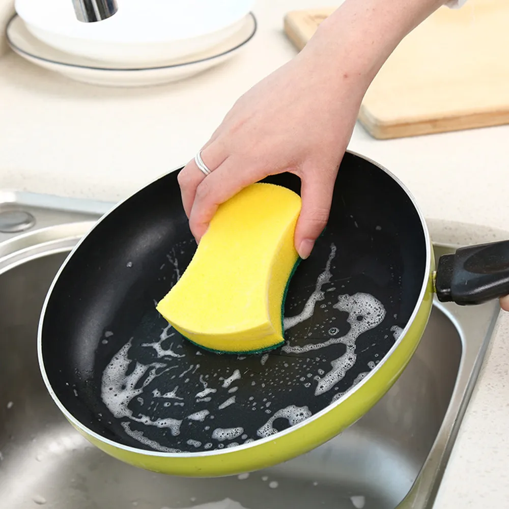 

New Arrival Fashion 10cm x 8cm x 3cm Kitchen Nano Emery Magic Clean Rub Pot Rust Focal Stains Sponge Removing Kit For Kicthen#35