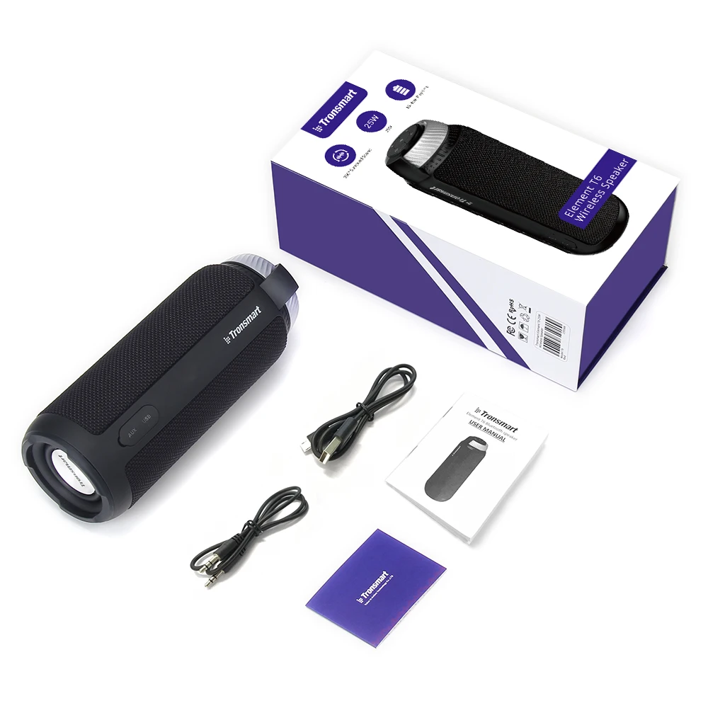 Tronsmart T6 Bluetooth Динамик открытый Портативный Беспроводной Колонка сабвуфер