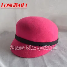 Модные зимние шерстяные войлочный берет шапки для женщин шлем викинга PWFE070