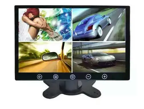 9 Inch 4CH 4 Split TFT Monitor For CCTV Camera