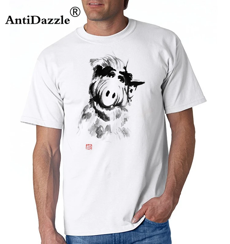 

Alf T Shirt ALF T-Shirt Cute Short-Sleeve Tee Shirt 100 Percent Cotton Classic Man Printed Plus size Tshirt