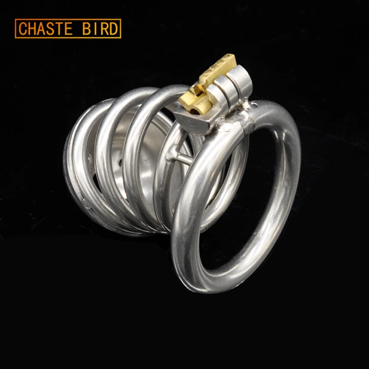 Мужской Пояс верности Chaste Bird из нержавеющей стали клетки на член замок