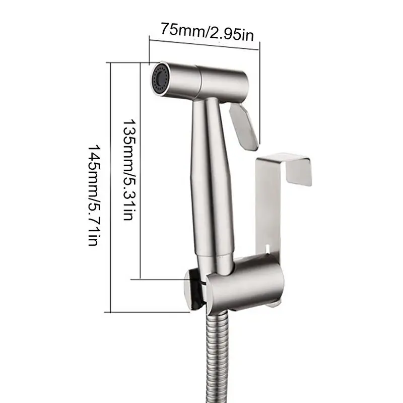 Ручной биде кран из нержавеющей стали для туалета опрыскиватель для Биде набор распылитель пистолет туалет спрей для ванной самоочищающаяся душевая головка