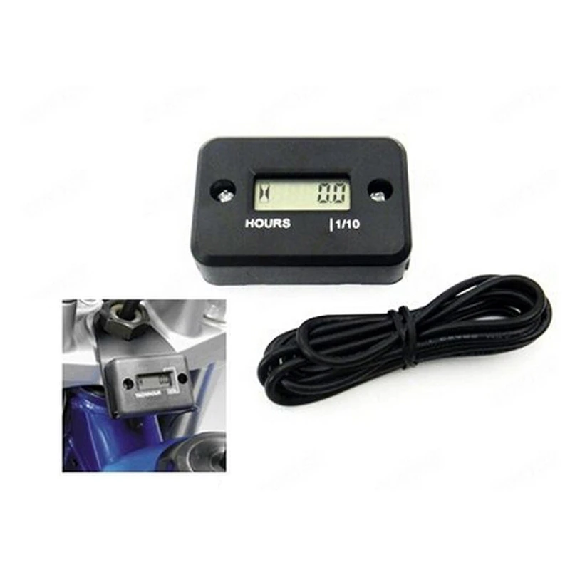 

2017 Hot Sale Waterproof Inductive Digital Hour Meter for Bike Motorcycle ATV Snowmobile Marine Boat Ski Dirt Gas Engine 12v