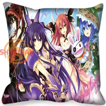 

Ymo&63 Custom Date A Live Decorative Pillowcase Square Zipper Print Throw Pillowcase Cover More Size H0301#63
