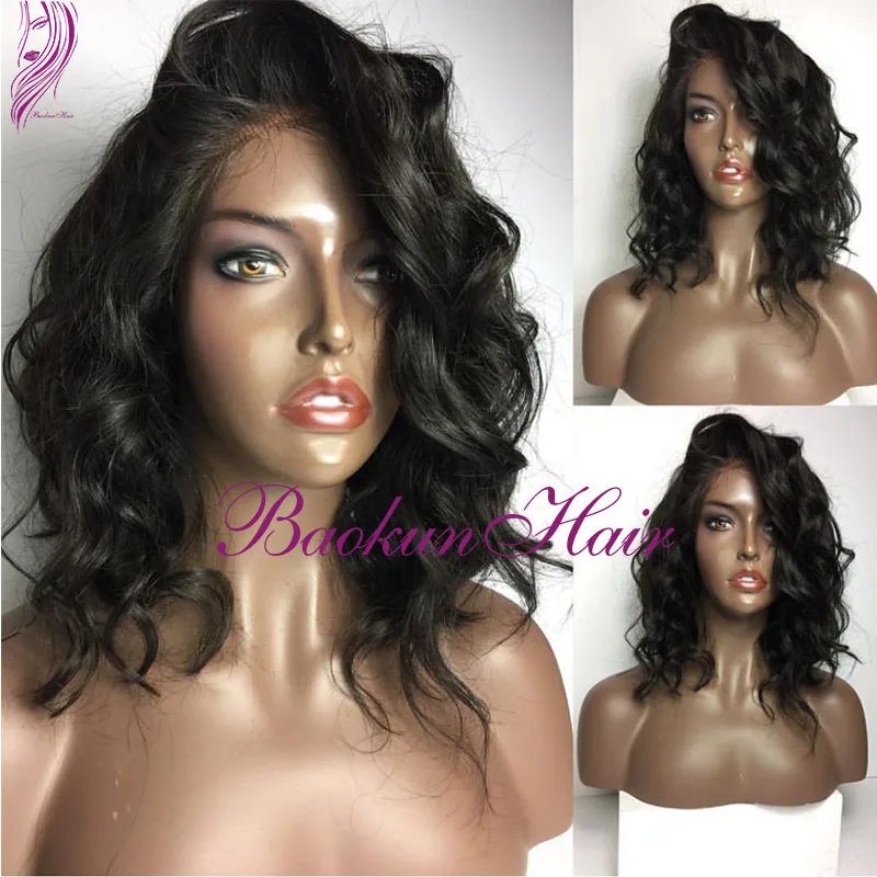 

Cheap Lace Front Wig Synthetic Natural Wavy Wig For Black Women Synthetic Lace Front Wigs Heat Resistant Short Bob Synthetic Wig