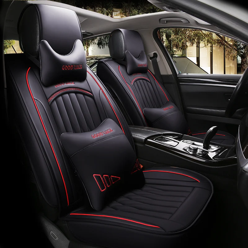 Universal PU Leather car seat covers 5Seats( Front+Rear) car styling