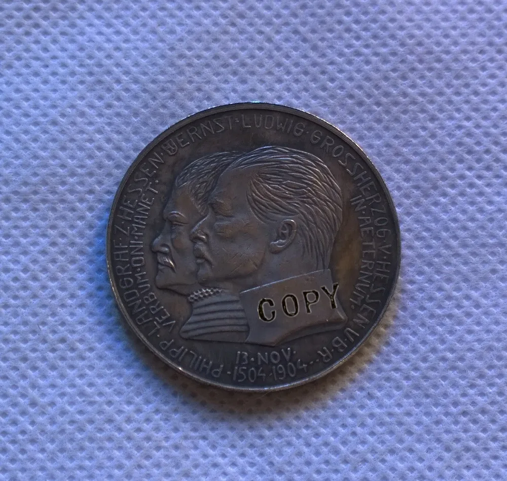 

1904 Germany 5 Mark Ernst Ludiwg Silver Coin COPY commemorative coins-replica coins medal coins collectibles badge