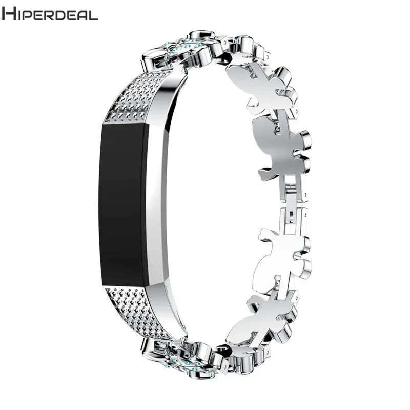 Сменный роскошный ремешок из сплава с кристаллами для Fitbit Alta HR Smart Watch jh0422