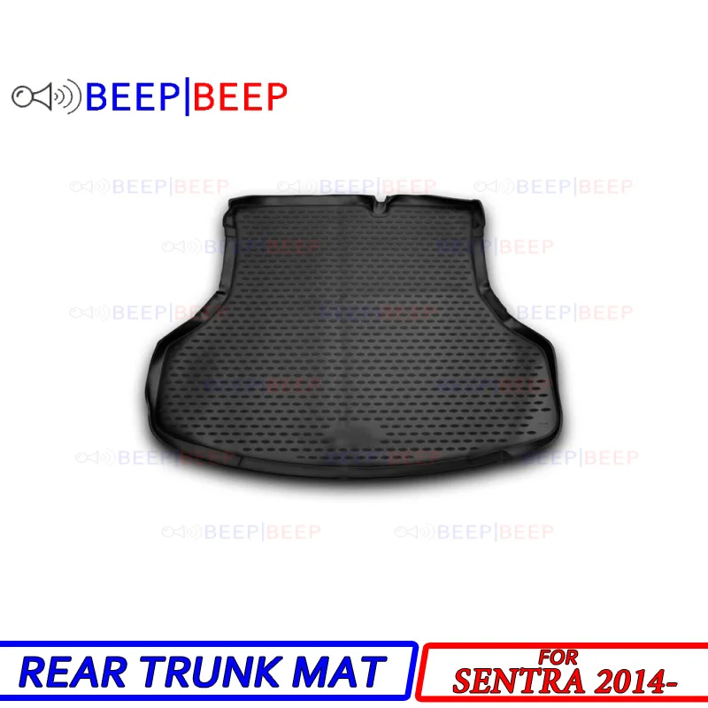 

For Nissan Sentra 2014- car trunk mat rear inner boot cargo tray floor carpet car styling interior decoration accessories