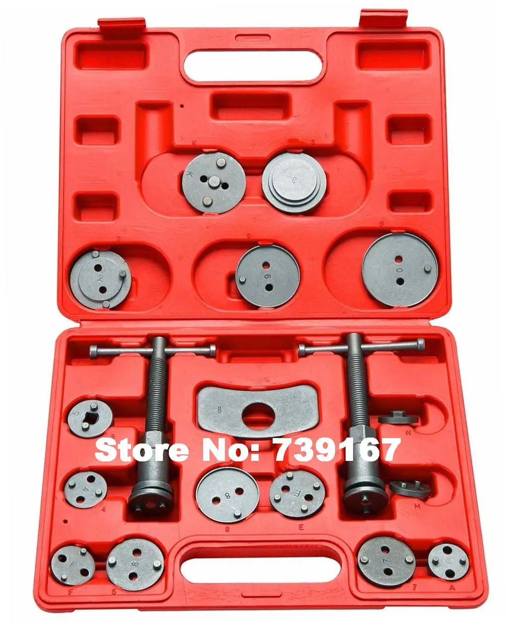 18PCS Auto Disc Brake Caliper Wind Back Pad Piston Compressor Repair
