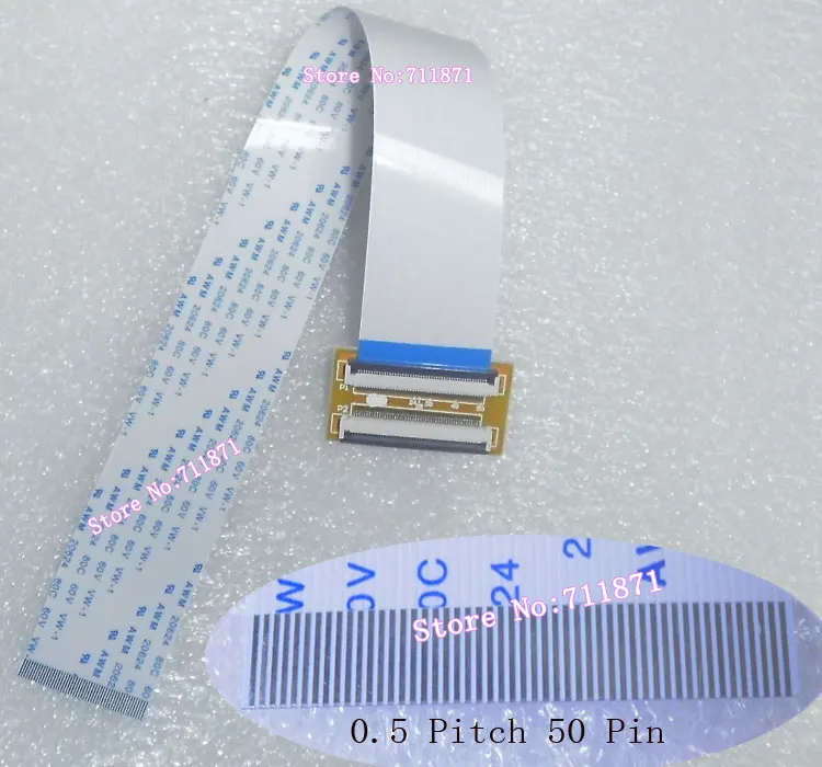 Удлинительный шнур разъем 50 P FFC 25 см типа A 0 5 Pitch Pin TTL Гибкий плоский кабель