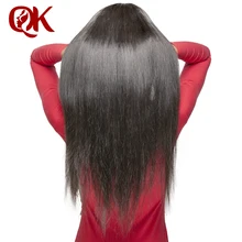 QueenKing hair 250% Density Lace Front human hair Wigs for Black Women Natural Color Silky Straight Brazilian Remy Hair