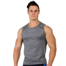 Фитнес спортивные без рукавов рубашки, топы Фитнес Беговая одежда Для мужчин спортивная одежда летняя форма для гимнастики