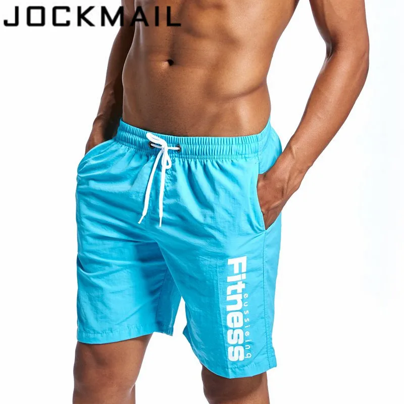 JOCKMAIL бренд 2018 новый летний быстросохнущая мужские шорты до колена Мужские шорты пляжные короткие мужской короткие