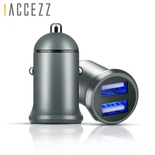 ACCEZZ двойной USB зарядка для автомобиля Быстрая зарядка 4.5A для huawei 4A зарядное устройство для OPPO Oneplus 2A Универсальный телефон для Xiaomi iphone XS