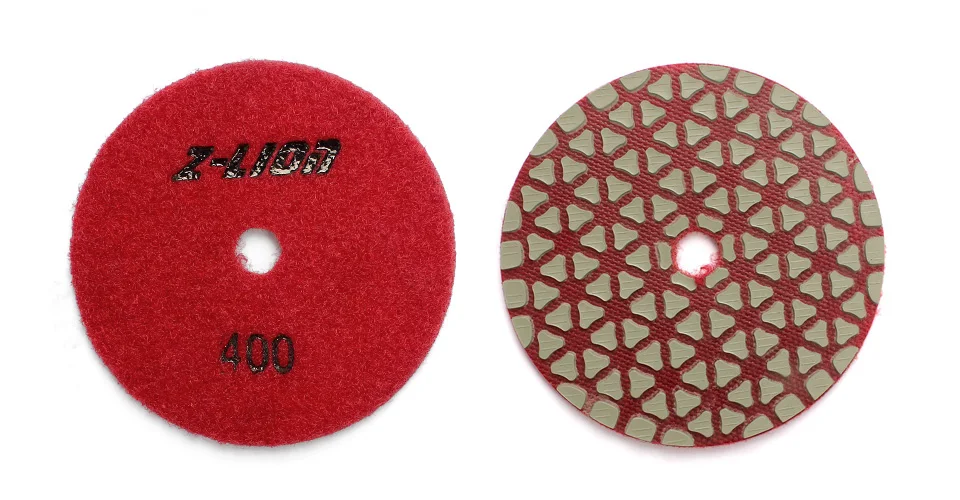 Z-LION 2 шт алмазные сухие полировальные колеса 3," /96 мм Алмазный шлифовальный диск для камня мрамора гранита агрессивные Гибкие Полировальные накладки