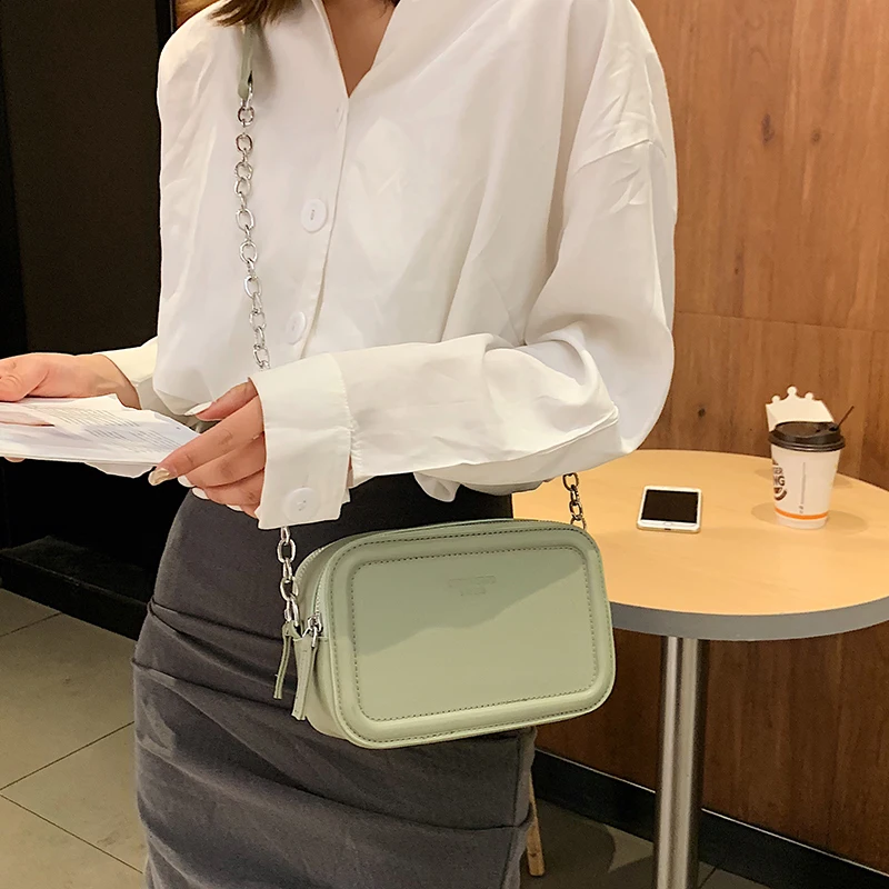 

Litthing Mini Women Messenger Crossbody Bag 2019 New Small Square Bag Sling Shoulder Leather Handbags Candy-colored Ladies Purse