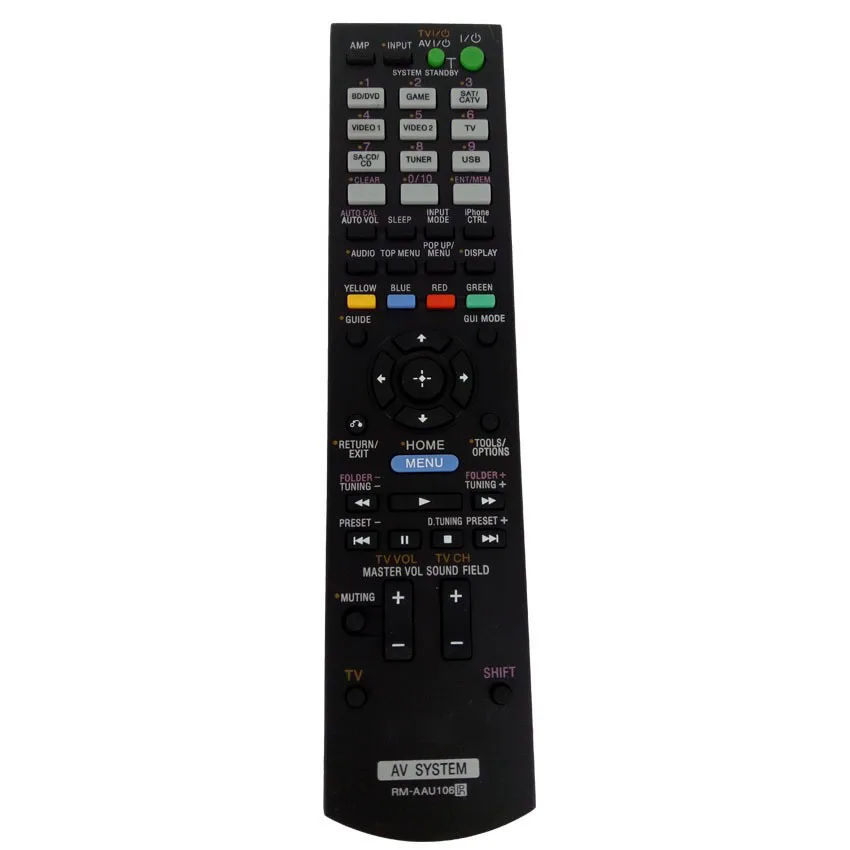New Replacement RM-AAU106 Remote Control For SONY AV SYSTEM STR-DH720 STR-DH730 STR-DH830 TDM-iP30 Multi AV Receiver Amplifier