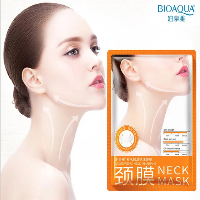 10 Pcs BIOAQUA Neck Mask Anti Aging Firming Neck Whitening Lifting