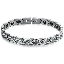 Fashion Jewelry New Personality Energy Balance Bracelets Trendy Magnet Stone 20cm Health Care CZ Diamond Bangle Unisex GS3347