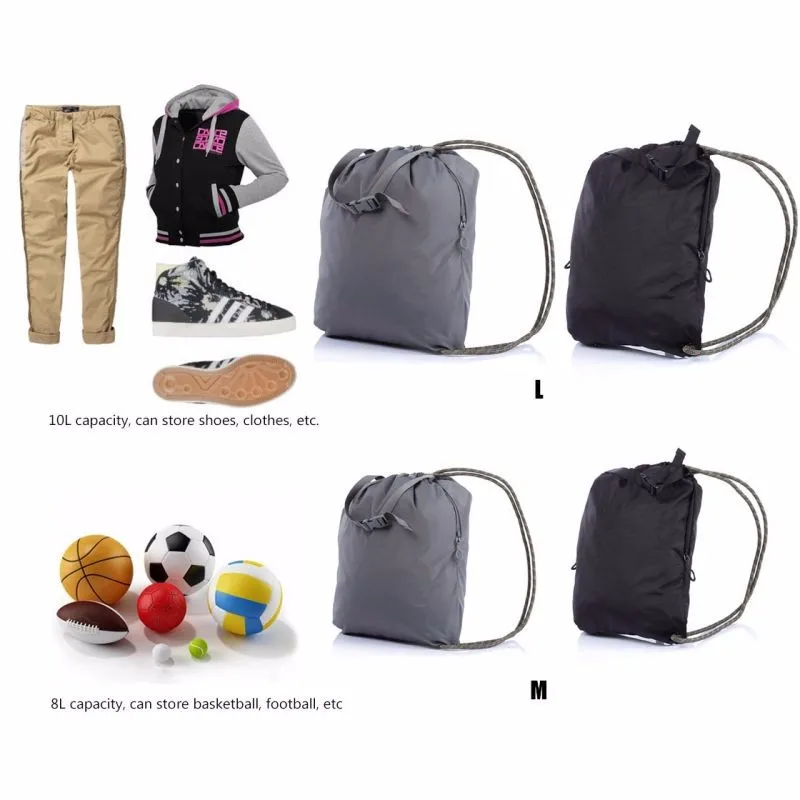 2017 на открытом воздухе Спорт легкий Баскетбол Обувь Drawstring контейнеры дорожные сумки восхождение плавание Пеший Туризм хранения рюкзак