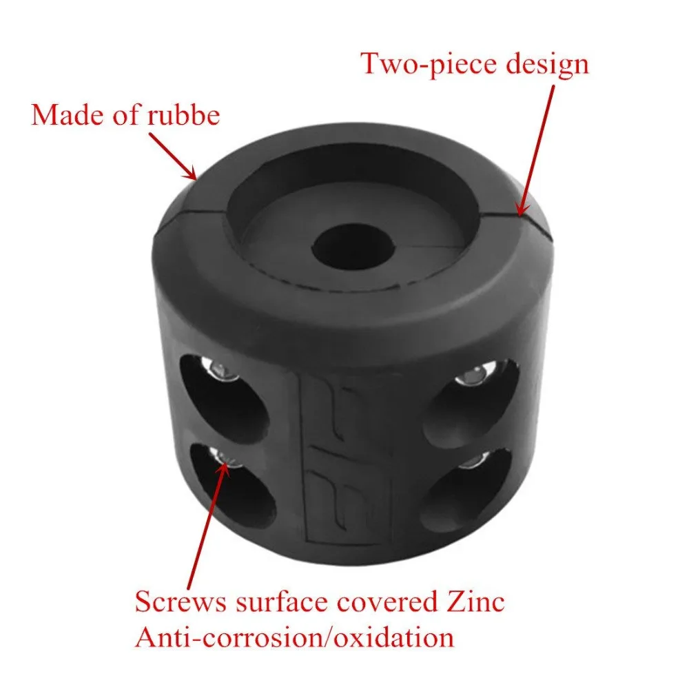 Лебедка крюк троса резиновая пробка для подвески с Аллен ключ для ATV UTV лебедки амортизирующие предотвращают вытягивание, устраняет