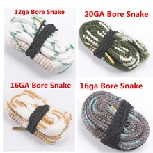 Охотничья веревка отверстие Змея винтовка очистки 12GA/20ga/16ga пистолет очистки ствол дробовика очиститель комплект chasse