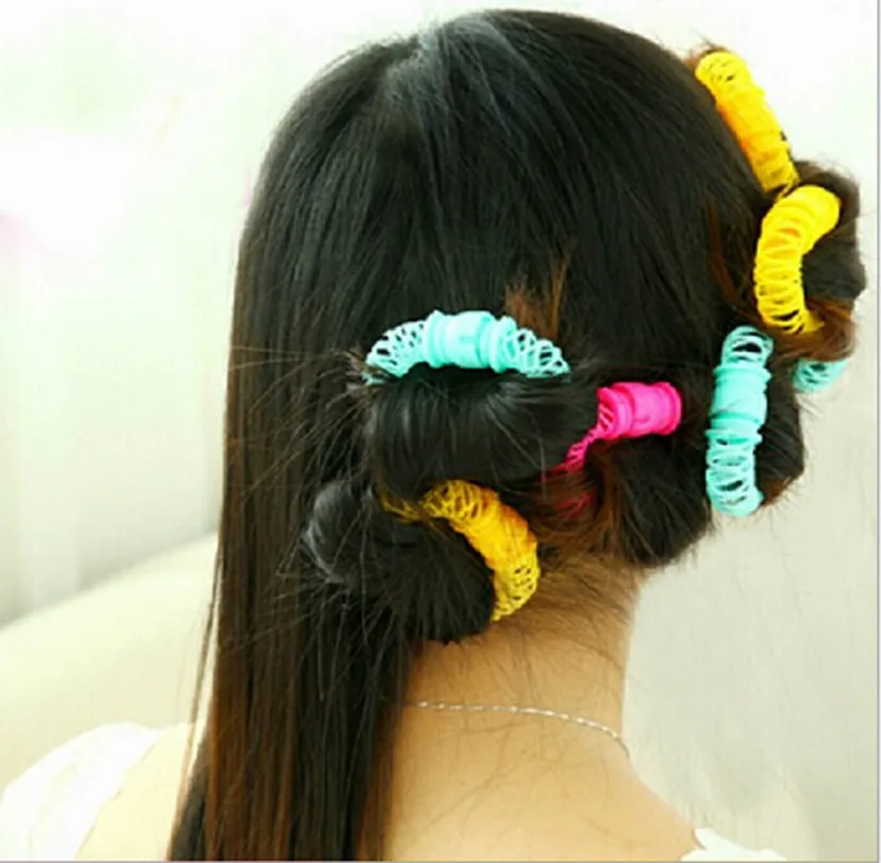 

8 Pcs/Lot New Magic Curler Hair Rollers Curls Roller Lucky Donuts Curly Hair Styling Make Up Tools Accessories