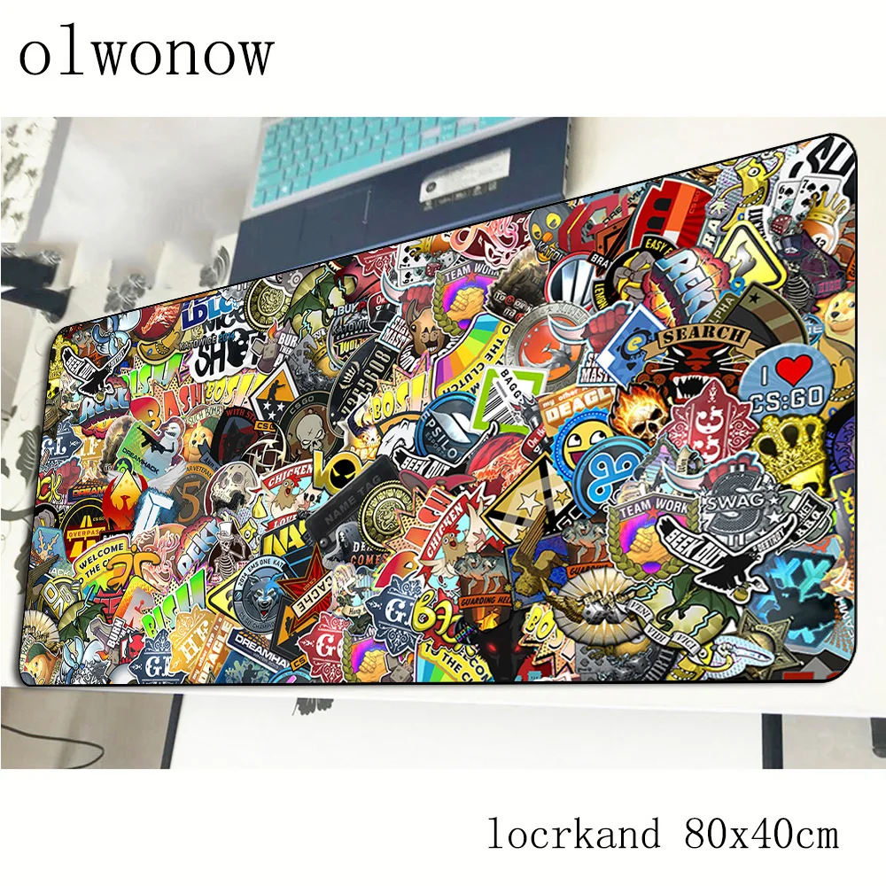 Коврик для мыши csgo 800x400x3 мм игровой коврик большой компьютерный Настольный с