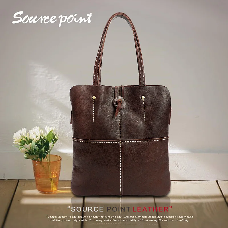 

YISHEN Real Leather Large Capacity Women Shopping Bags Genuine Cow Leather Women Handbags Vintage Casual Female Totes YD-8071