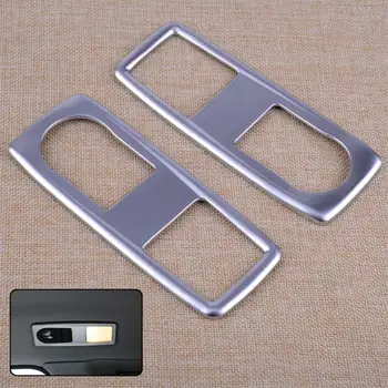

CITALL 2pcs ABS Car Interior Roof Rear Reading Light Cover Trim Moulding Fit for BMW X3 F25 X4 F26 2013 2014 2015 2016 Styling
