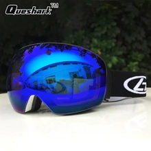 Uv400 двухслойные лыжные очки для мужчин и женщин, ветрозащитные очки для сноуборда, катания на лыжах, очки для близорукости, лыжные очки