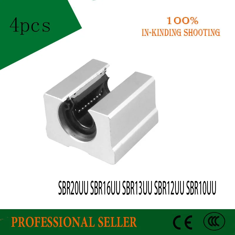4 шт. SBR20UU SBR16UU SBR13UU SBR12UU SBR10UU Линейный подшипник открытый подшипник скользящий блок CNC часть линейная направляющая для линейной направляющей 4 шт. SBR20UU SBR16UU SBR13UU SBR12UU SBR10UU Линейный подшипник открытый подшипник скользящий блок CNC часть линейная направляющая для линейной направляющей