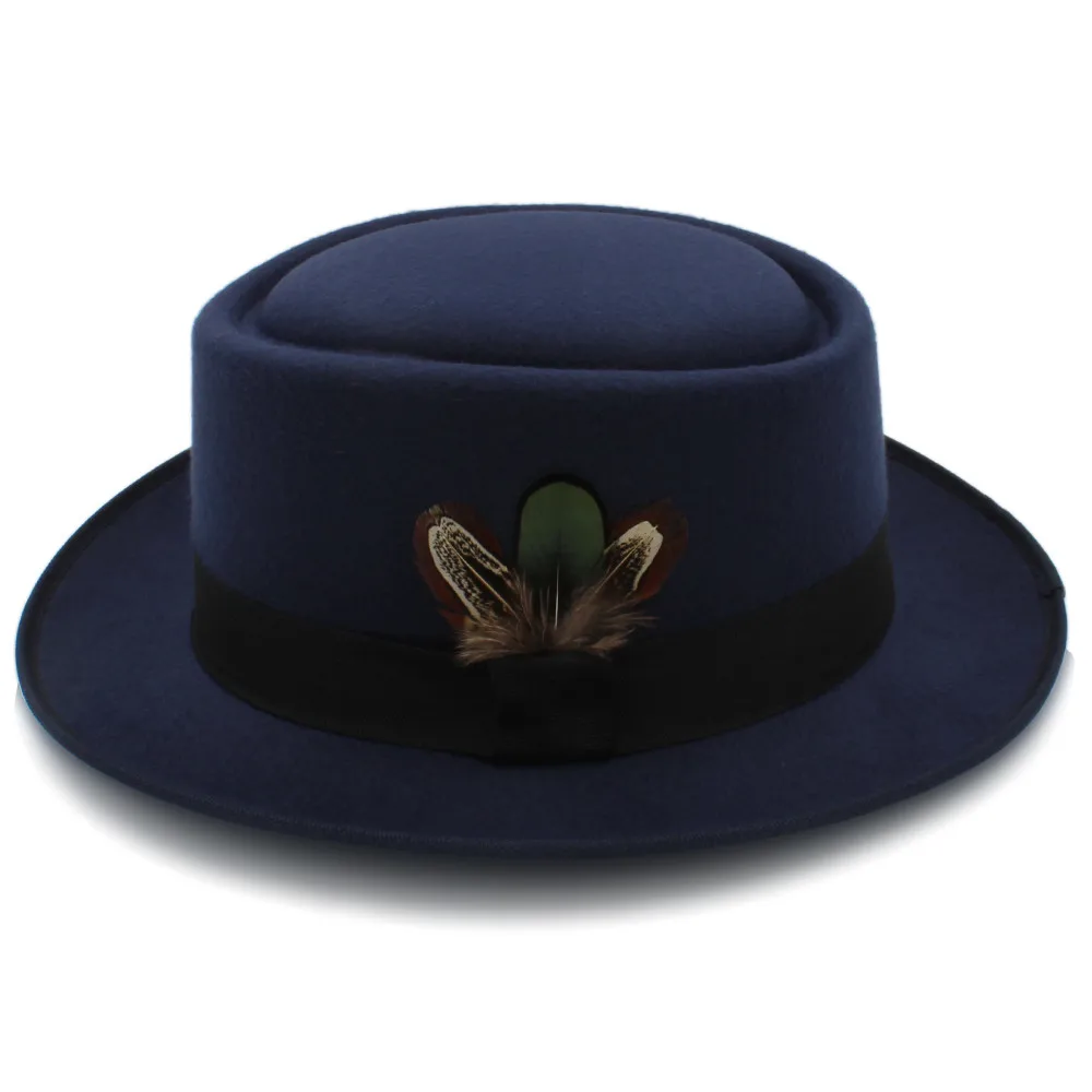 Женская Осенняя фетровая шляпа со свининым пирогом крутая шапка для женщин