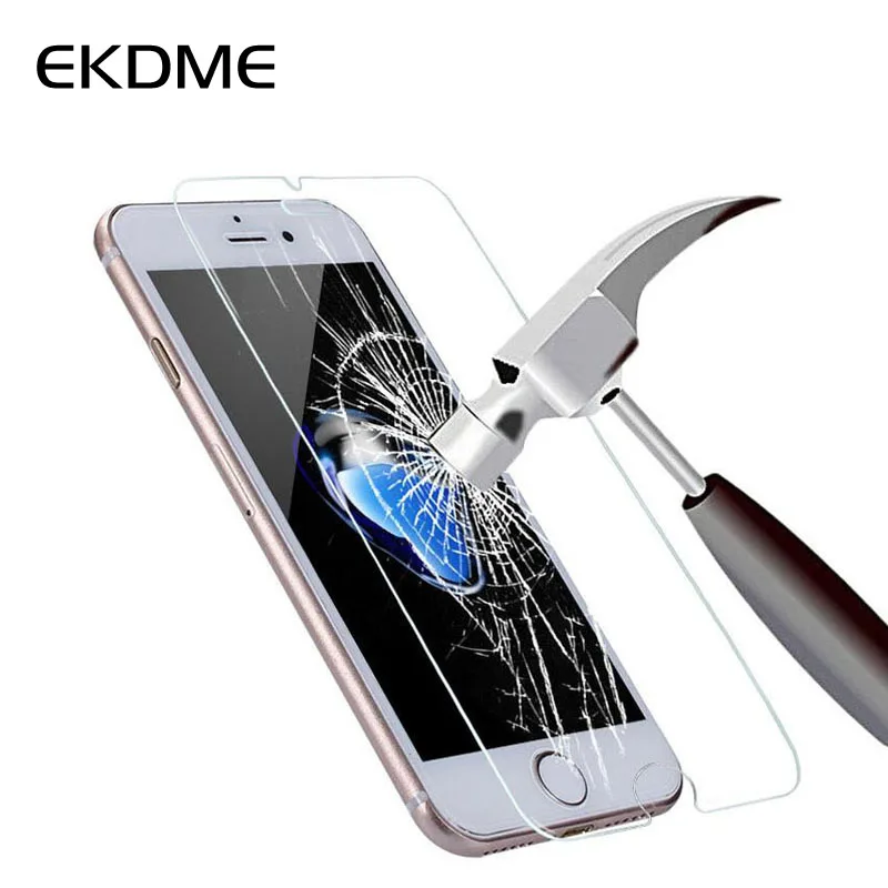 Beste EKDME 2.5D 9 H Film Gehard Glas Voor iPhone X XR XS Max 8 7 6 s 6 Plus 5 5 s 4 s SE 7 8 10 Gehard Screen Protector Telefoon Glas
