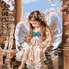 21043 маленький ангел-краска комплекты номеров для взрослых DIY