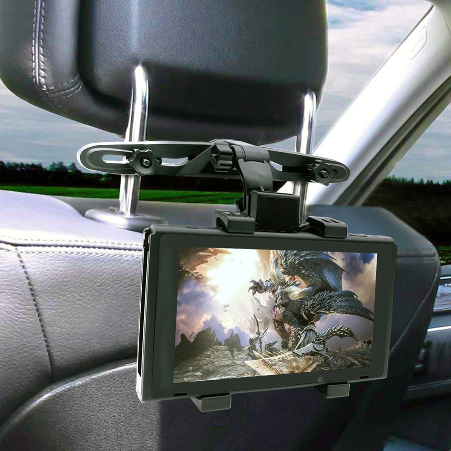 For Nintend Switch Headrest Car Stand Mount Bracket Adjustable Holder for Nintendo Switch Console i