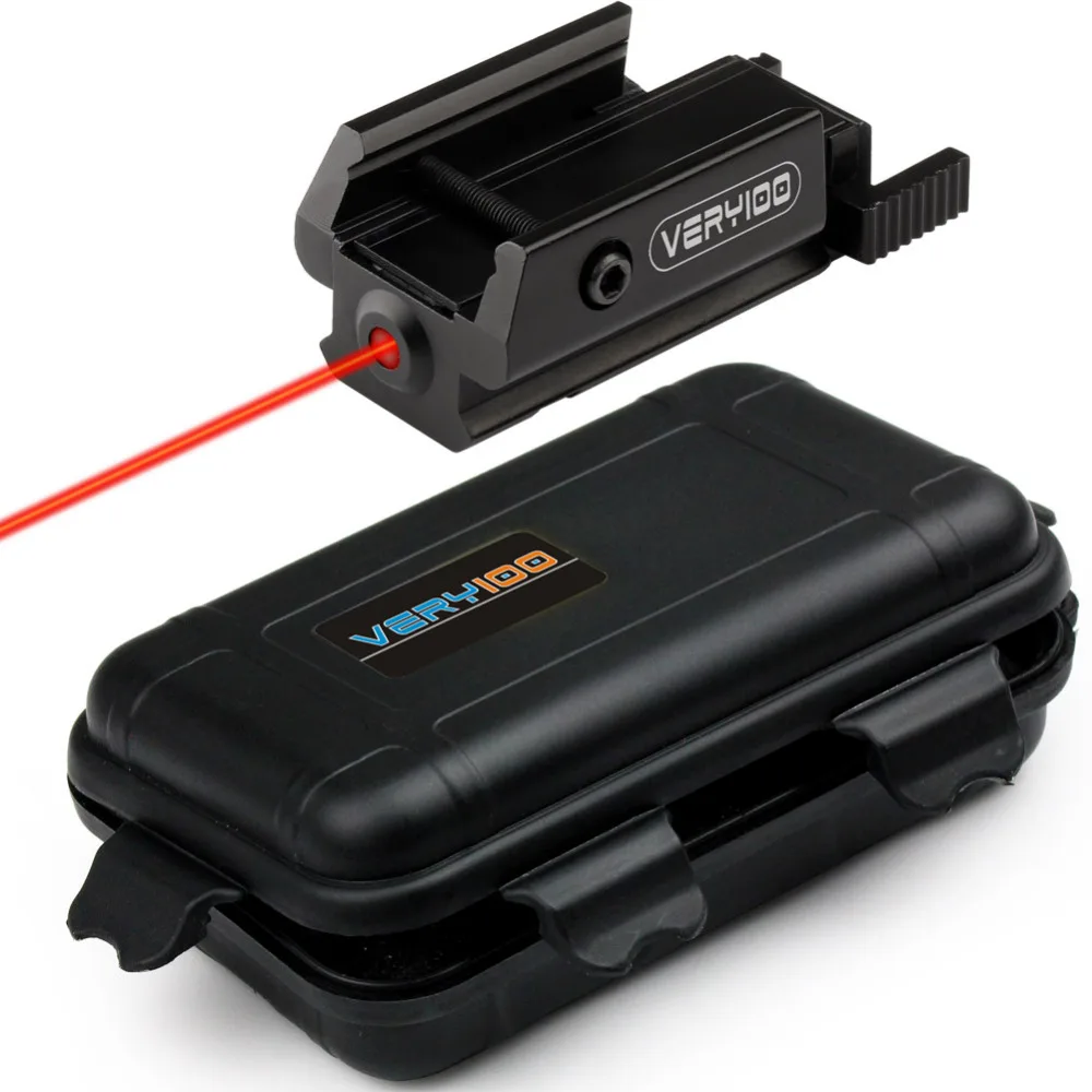 

VERY100 Red Dot Laser Sight Tactical Picatinny Weaver Rail Mount 20mm Pistol Gun Compact w/ Case