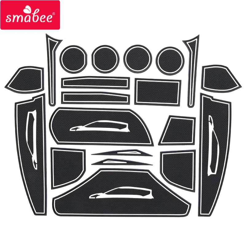 Smabee слот для ворот TOYOTA Sienta 2016 2018 внутренняя дверь pad/чашка Нескользящие коврики 20