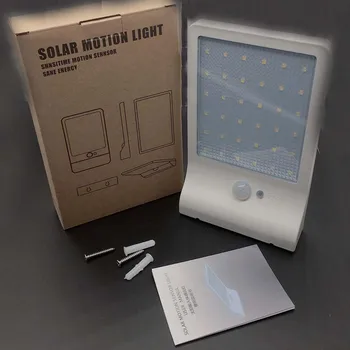 

Newest 450LM 36 LED Solar Power Street Light PIR Motion Sensor Lamps Garden Security Lamp Outdoor Street Waterproof Wall Lights